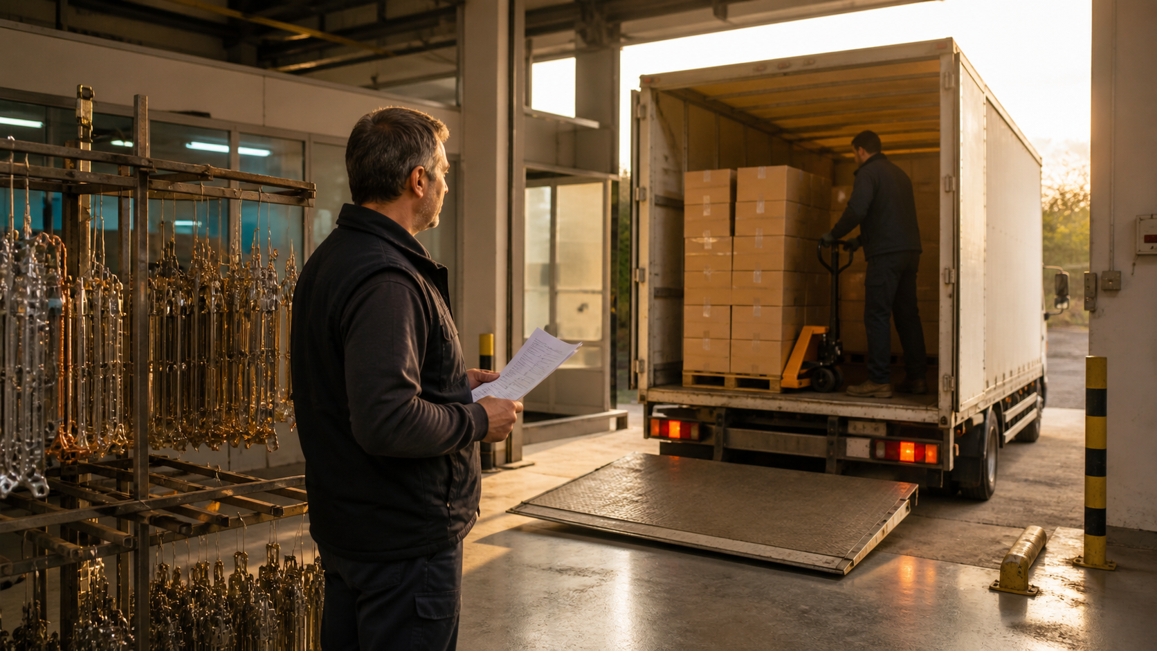 Paketlenmiş ürünlerin araçla sevkiyata hazırlanması